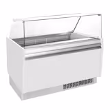 Ijsvitrine LIAM - 1562mm - statische koeling - met LED‑verlichting - voor 13+13x 5 liter ijsbak - wit