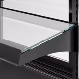 Serve Over Counter HELSINKI - 1500x800mm - with 4 shelves - capacity 251 litres - black front