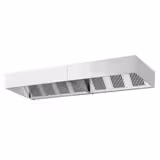Cappa cubica professionale con motore - 4200mm - con filtri a labirinto e plafoniera LED