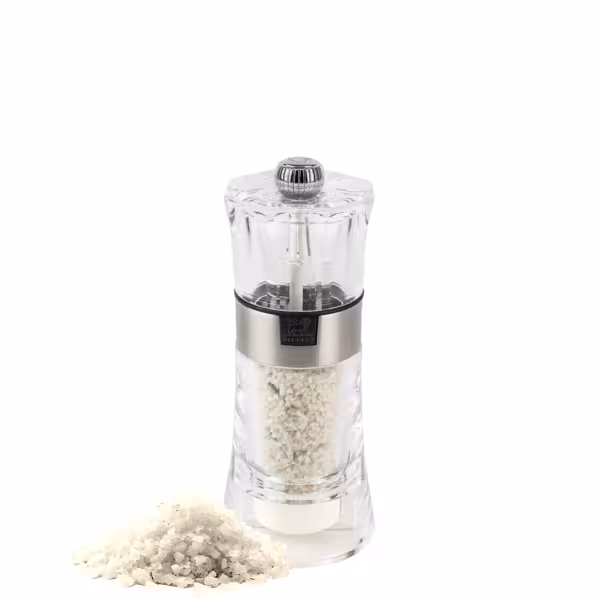 (6 pieces) PEUGEOT | OSLO - Moist Salt Mill - Acrylic/Stainless Steel - Height: 140mm