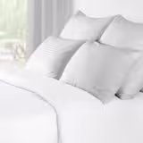 (10 pcs) Satin Stripe Duvet Cover Sydney - 80x45cm - White