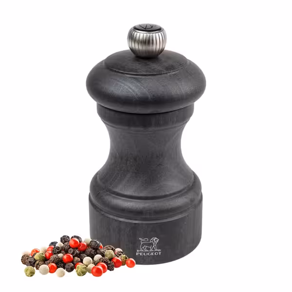 (6 pièces) PEUGEOT | BISTRO – Moulin à poivre – Bois – Graphite – Hauteur : 100 mm
