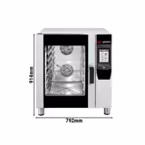 Bakery-Electric Commercial Combi Oven - Touchscreen Controls - 6x EN 600x400 or 6x GN 1/1 - incl. Automatic washing system, Core temperature probe, Wi‑Fi & USB