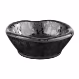 (6 Stück) Dipschälchen - GLAMOUR - Melamin - 50ml - Ø 80mm - Schwarz