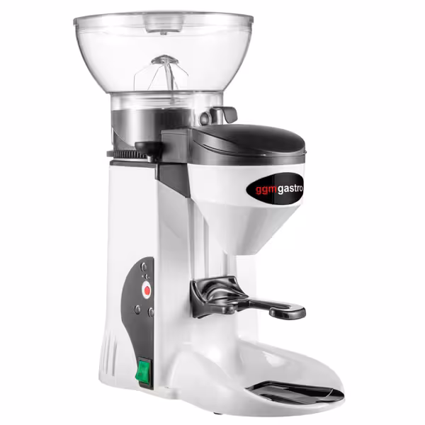 Kaffeemühle - 1kg - 77dB - Mit direkter Ausgabe - Weiß