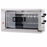 Commercial Electric Chicken Rotisserie Oven - 9.6kW - with 2 Skewers for up to 12 chickens