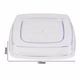 (6 Stück) Deckel - FRIDA - 130x130mm - passend für 84936#6 & 84937#6