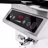 Friteuse à induction double professionnelle - 8+8L - 7,0kW - Commande électronique - avec robinet de vidange