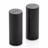 (12 pcs) Ménagère 4 pièces - huile, vinaigre, sel, poivre - Support en acier inoxydable - Acier inoxydable - Hauteur:200mm - Noir