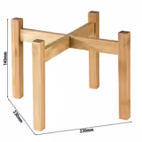 Support buffet - 10430 & 10435 - Bambou - Brun - Hauteur:140mm - compatible avec 10430 & 10435