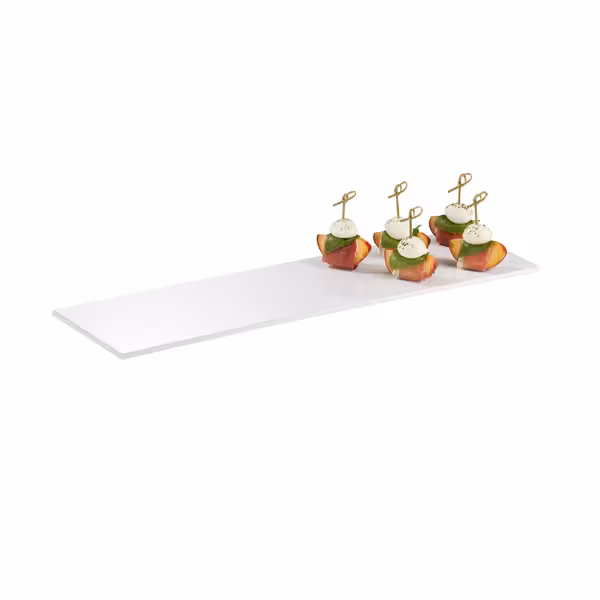 (6 stuks) GN-dienblad ZERO - GN 2/4 - hoogte: 15mm - Melamine - Wit