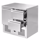 Koelwerkbank ECO - 903x700mm - 240 liter - met 1 deur - met 2 lades