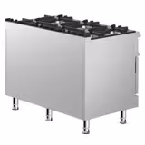 Cocina a gas - 45kW - 6 fuegos - con horno de gas estático - 6kW