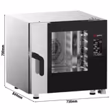 Elettrico - Forno combinato a vapore - Digitale - display digitale - 5x GN 1/1 - incl. 5x staffe di montaggio