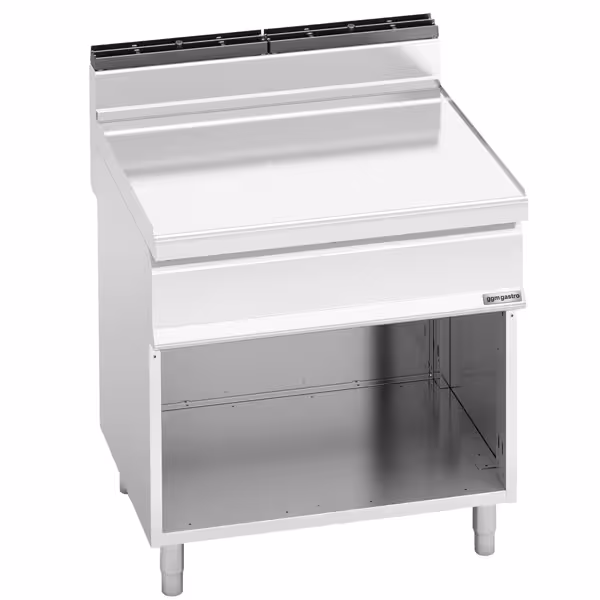 Neutraal element Lorenzo 700 - 800x714x1020mm - RVS - met open onderbouw