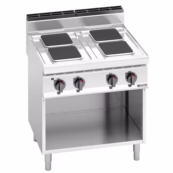 Electric Boiling Top - 10.4kW - 4 plates - with open base shelf