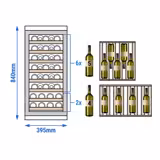 Vitrină vinuri - 1 zonă de temperatură - 100 l - max. 38 sticle