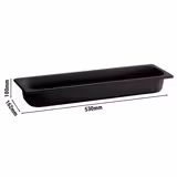 (6 Stück) Melamin-Behälter GN 2/4 - ECOLINE - 4,3 Liter - Höhe: 100mm