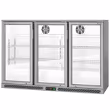 Refrigerador de bar - 1,3 m - 320 litros - con 3 puertas de cristal