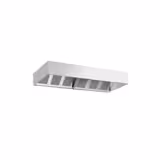 Commercial Wall-Mounted Extractor Hood – 3400mm – with Baffle Filters & Lighting