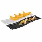 (6 stuks) GN-dienblad SINUS - Melamine - GN 2/4 - hoogte: 20mm - Wit