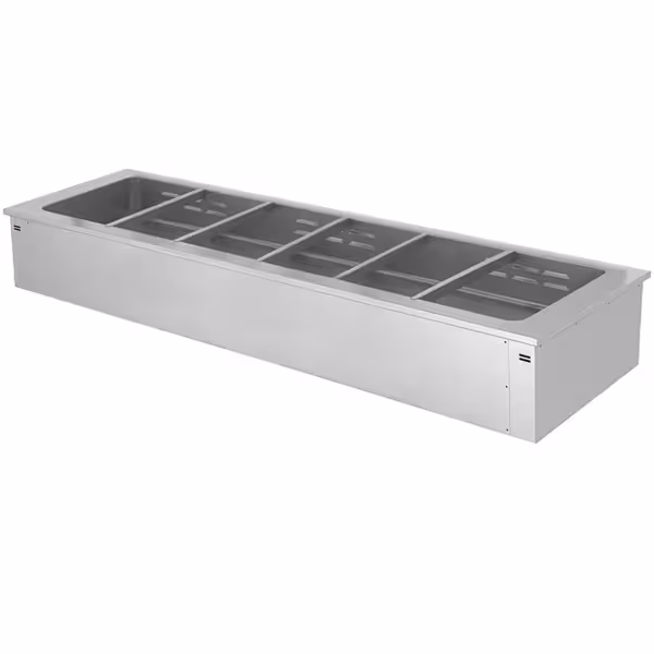 Inbouw bain-marie (drop-in) - 2110mm - 4,38 kW - 6x GN 1/1
