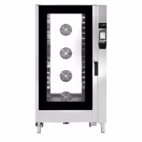 Electric Commercial Combi Oven - Touchscreen Controls - 7" touchscreen display - 40x GN 1/1 or 20x GN 2/1 - incl. Automatic washing system, Core temperature probe & Tray trolley
