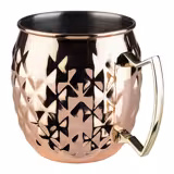 (6 stuks) MOSCOW MULE - Beker - 500ml - Koper - met handvat