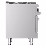 Cocina a gas - 49kW - 6 fuegos - con horno de gas estático - 10kW