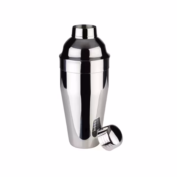 (6 stuks) Cocktailshaker - CLASSIC - 3-delig set - RVS - 0,7L