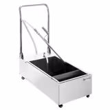 Filtro olio per friggitrice | Sistema di filtraggio dell’olio (mobile) - 450x890x880mm, 48L, 48L/min, 370W, 220-240V, 50Hz - acciaio inox | con ruote | motore silenzioso 55dB | maniglie termoisolanti - incl. 5 filtri