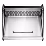 Vetrina refrigerata da banco - per pesce fresco; per utilizzo con ghiaccio tritato - 118l - 695mm - 1 porta a battente in vetro - vetro curvo - display digitale; controllo digitale della temperatura