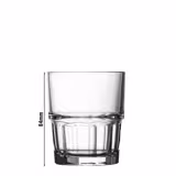(12 pcs) Tumbler - CASABLANCA - 200 ml - Clear