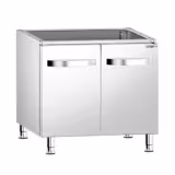 Cucina a gas professionale - 13,06 kW - 4 fuochi - 600x600x900mm - su vano aperto