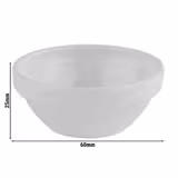 (12 stuks) Dipschaaltje - FRIENDLY - PET - 20ml - rond - Ø60mm - Wit