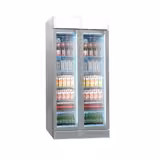 (2 stuks) Drankenkoelkast - 870mm - 190L - frameloze glasdeur - met 2 glasdeuren & lichtbak & LED-interieurverlichting