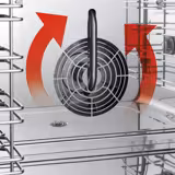 Forno combinato a vapore - Touch - 4x GN 1/1 - con griglia per polli, sistema di raccolta grassi, tavolo armadiato da lavoro, sistema di lavaggio e sensore di temperatura