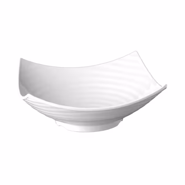(6 szt.) Miska bufetowa kwadratowa - GLOBAL BUFFET - Melamina - 3l - 325x325x120mm - Biały