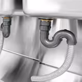 Commercial Sink Cabinet PREMIUM - 1800x600mm - with 2 bowls centre