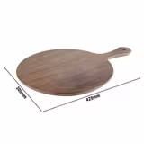 (6 stuks) Dienblad OAK - Melamine - 42x30cm - hoogte: 15mm - Bruin