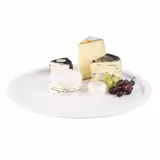 (6 pieces) PURE Round Melamine Serving Tray – Ø380 mm - Height 25 mm - White