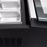 Commercial Countertop Ice Cream Display Freezer – 772 mm – Static Cooling – for 3 × 5 L Napoli Pans – Lid Opening on Service Side