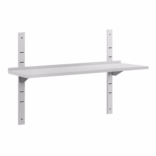 Étagère murale ECO en inox - 1400 × 300 mm - avec 1 étage