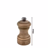 (6 piezas) PEUGEOT | BISTRO - Molino de sal - Madera - Antiguo - Altura: 100mm