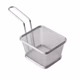 (6 قطع) سلة بطاطس مقلية - SNACKHOLDER - ستانلس ستيل - 100x85x65mm