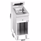 Patates Dinlendirme Ünitesi - Elektrikli - 1,00kW - 1x GN 1/1 - Alt Stand ile
