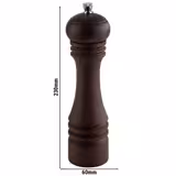 (6 pz) Macinapepe - ETERNAL - Legno - Altezza: 230mm - Noce scuro