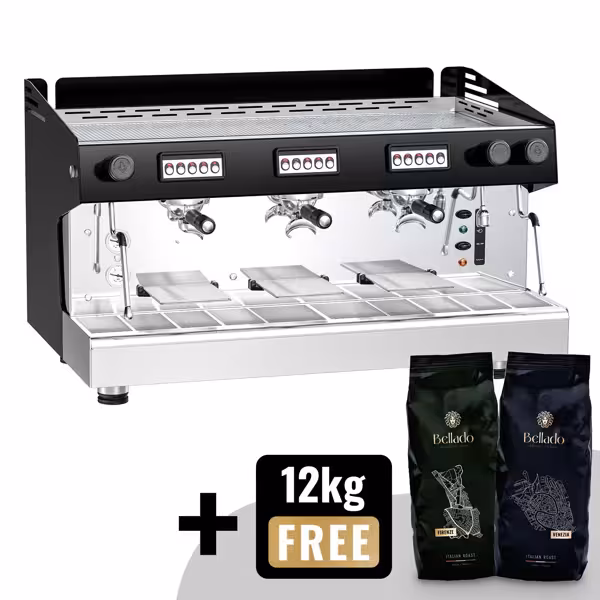 Siebträgermaschine - 3 Gruppig - inkl. Preinfusiuonssystem