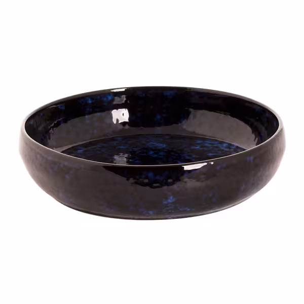 (4 pcs) BAMA BLUE | Deep Plate - Stoneware - Ø220mm - Blue