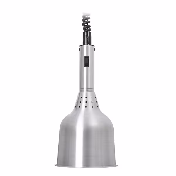 Lampada riscaldante a infrarossi - 250W - Ø180mm - regolabile in altezza - Alluminio
